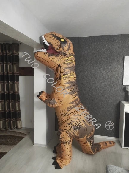 Dinosaur Inflatable Costume Fancy Mascot Anime Halloween Party Cosplay Costumes for Adult Kids Interesting Dino Cartoon Suit