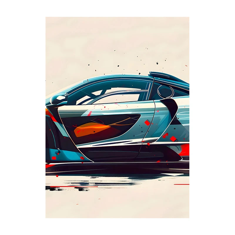 Supercar Posters Performance Cars Print Famous Cars Canvas Painting Car Wall Art Pictures for Boys Room Home Decoration