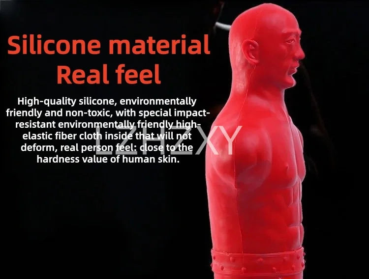 Rubber boxing mannequins silicone mannequins sandbags training untoppleable dolls venting people standing