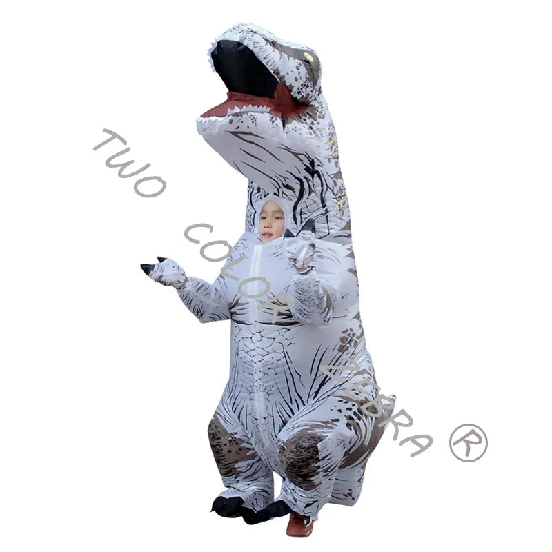 Dinosaur Inflatable Costume Fancy Mascot Anime Halloween Party Cosplay Costumes for Adult Kids Interesting Dino Cartoon Suit