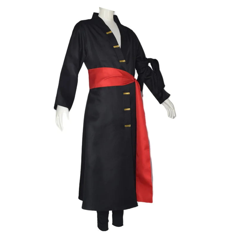 Fantasia Wano Country Roronoa Of Zoro Cosplay Kimono Anime Pirate Disfraz Costume Men Male Halloween Carnival Party Clothes
