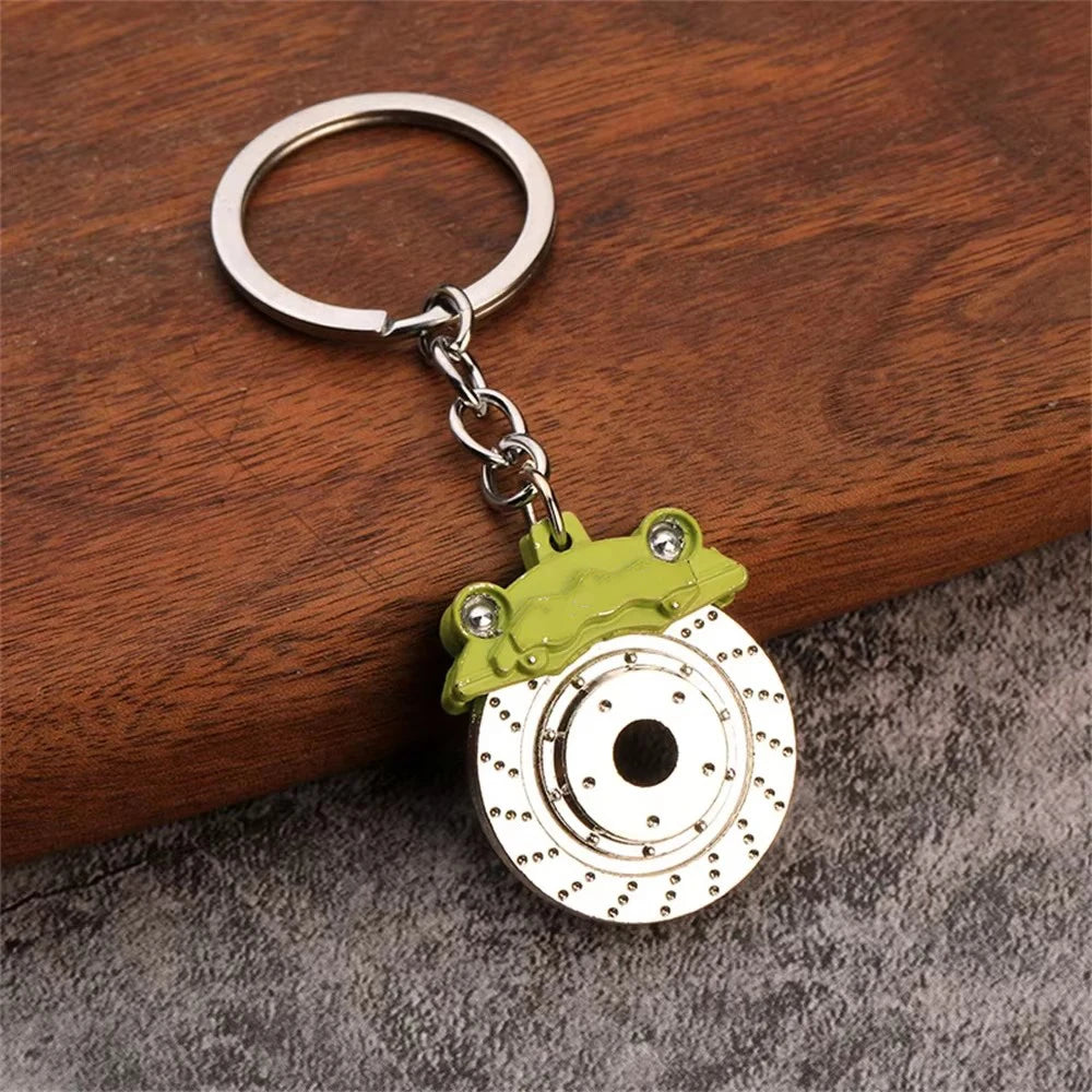 Creative Speed Gearbox Keychain Gear Head Pendant Keyring for Car Key Turbo Hub Brake Disc Charms Shock Absorber Keys Holder