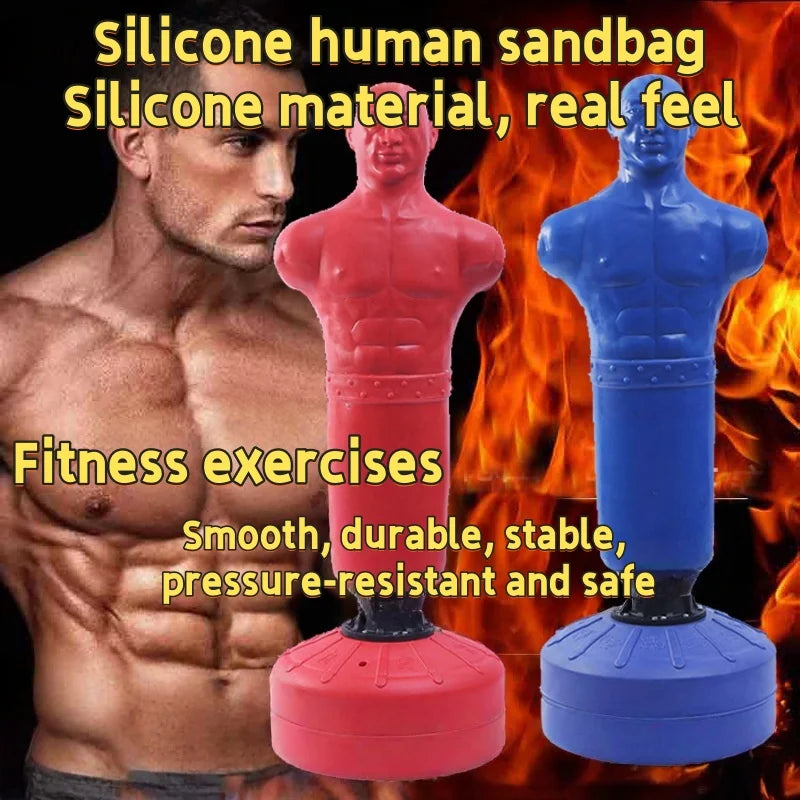 Rubber boxing mannequins silicone mannequins sandbags training untoppleable dolls venting people standing