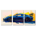 3Pcs Supercar Posters Sports Cars Print Famous Cars Canvas Painting Car Wall Art for Boys Room Home Decoration Birtday Gift