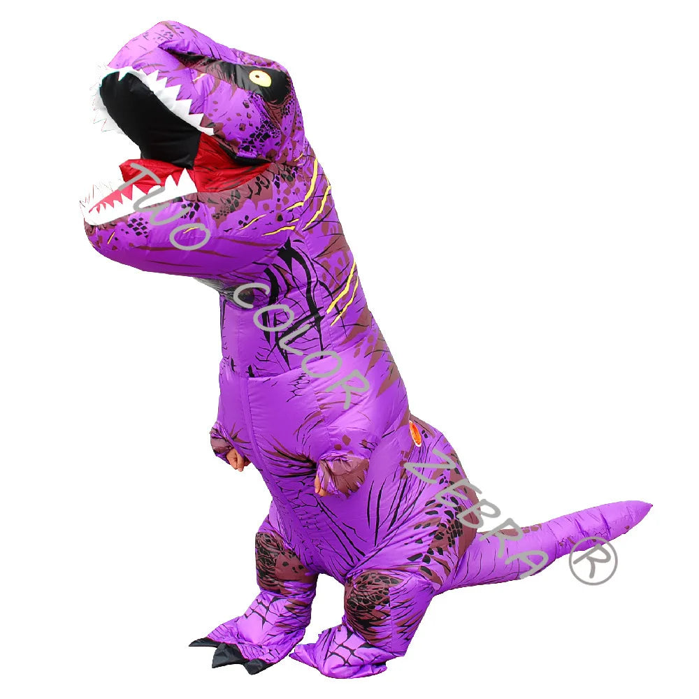 Dinosaur Inflatable Costume Fancy Mascot Anime Halloween Party Cosplay Costumes for Adult Kids Interesting Dino Cartoon Suit
