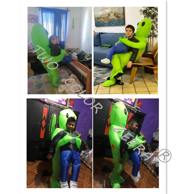 Dinosaur Inflatable Costume Fancy Mascot Anime Halloween Party Cosplay Costumes for Adult Kids Interesting Dino Cartoon Suit