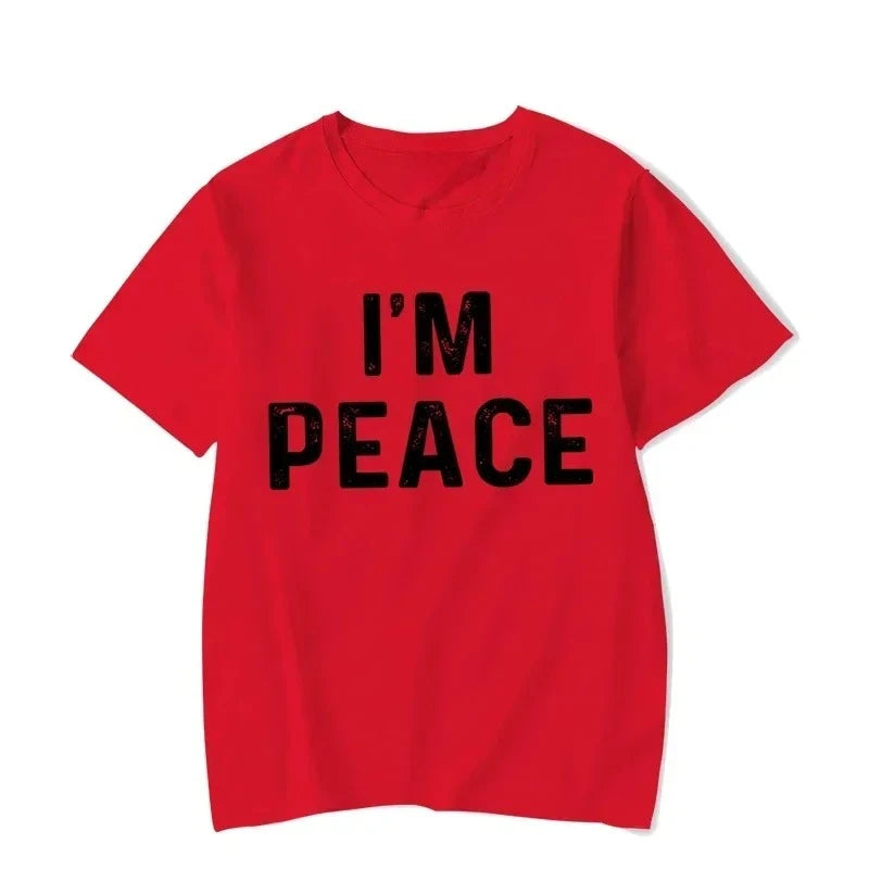 I Come in Peace I'm Peace Funny Matching Couples I Come in Peace Couple Matching Women TShirt Lovers Men Tshirts Tee Y2k Clothes