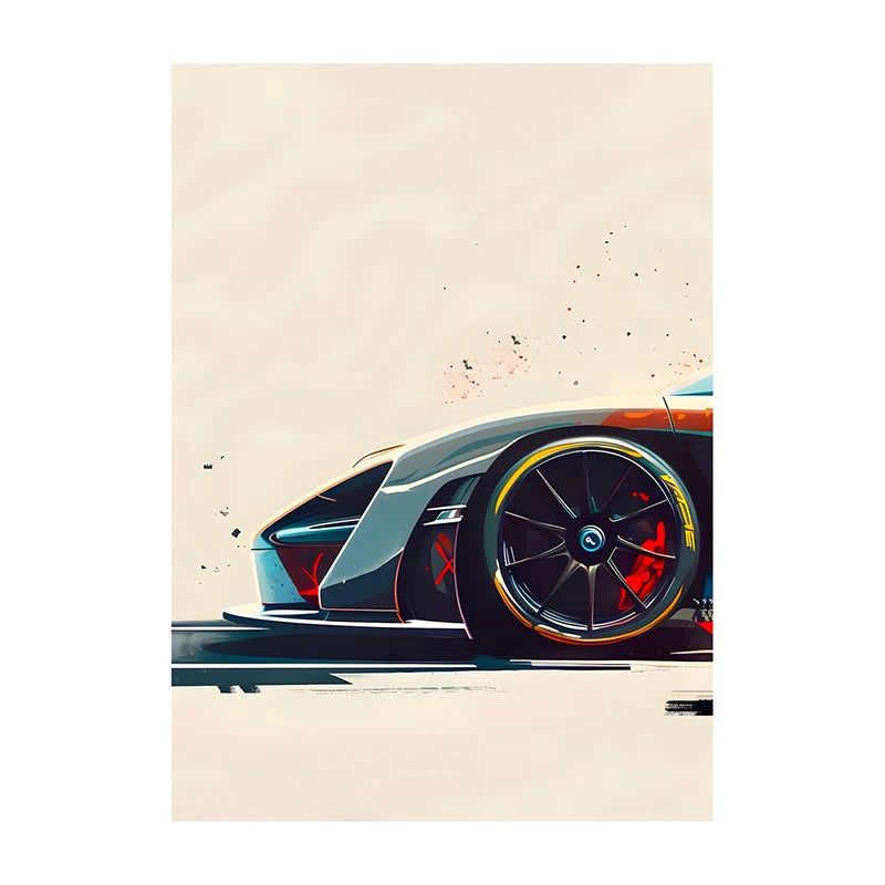 Supercar Posters Performance Cars Print Famous Cars Canvas Painting Car Wall Art Pictures for Boys Room Home Decoration