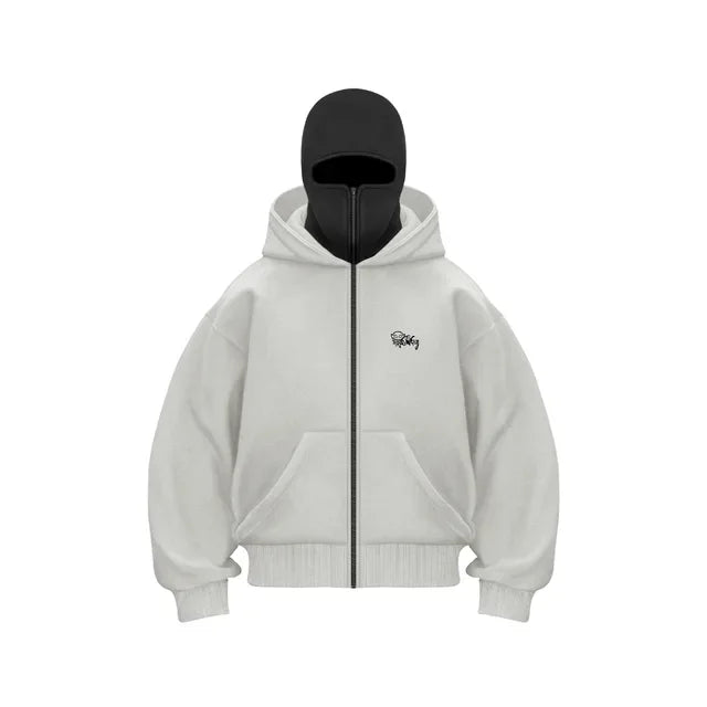 2025 New Hoodie Mens Loose Hooded Zipper Jacket Gothic Star Fashion Punk Y2k Hip Hop Harajuku Clothing Men Sweatshirts Oversized