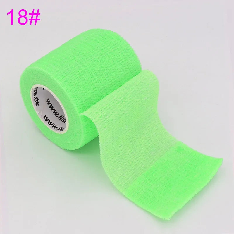 18 Colors Colorful Athletic Wrap Tape Self Adhesive Elastic Bandage Bands Sports Protector For Knee Finger Ankle Palm Pet