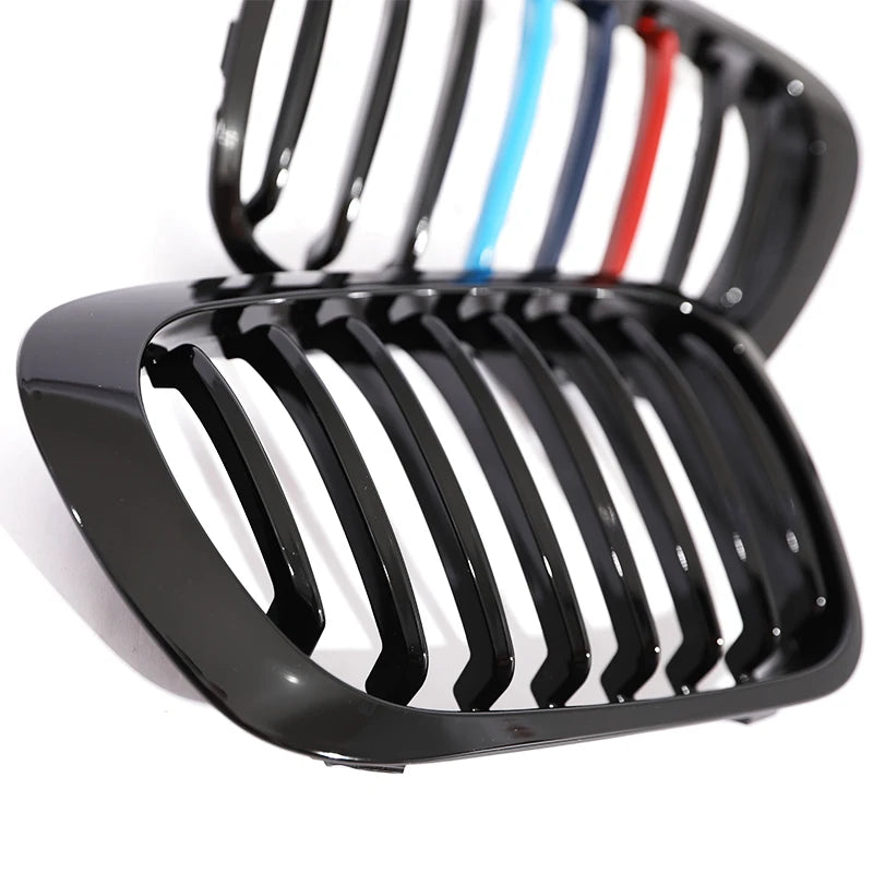 HIGH QUALITY Single Slat Grill Kidney Carbon Chrome Grille For 3 Series E46 2-Door 1998-2002 Pre-Facelift & 2000-2007 E46 M3 Coupe Cabriolet