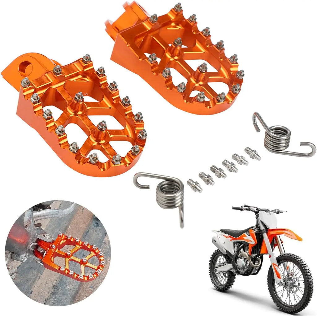 Footpeg Rests Motorcycle For KTM SX SXF EXC EXCF XCF XCW XCFW MC RR FS 65 85 125 150 250 300 350 400 Electric Dirt Bike Pedals