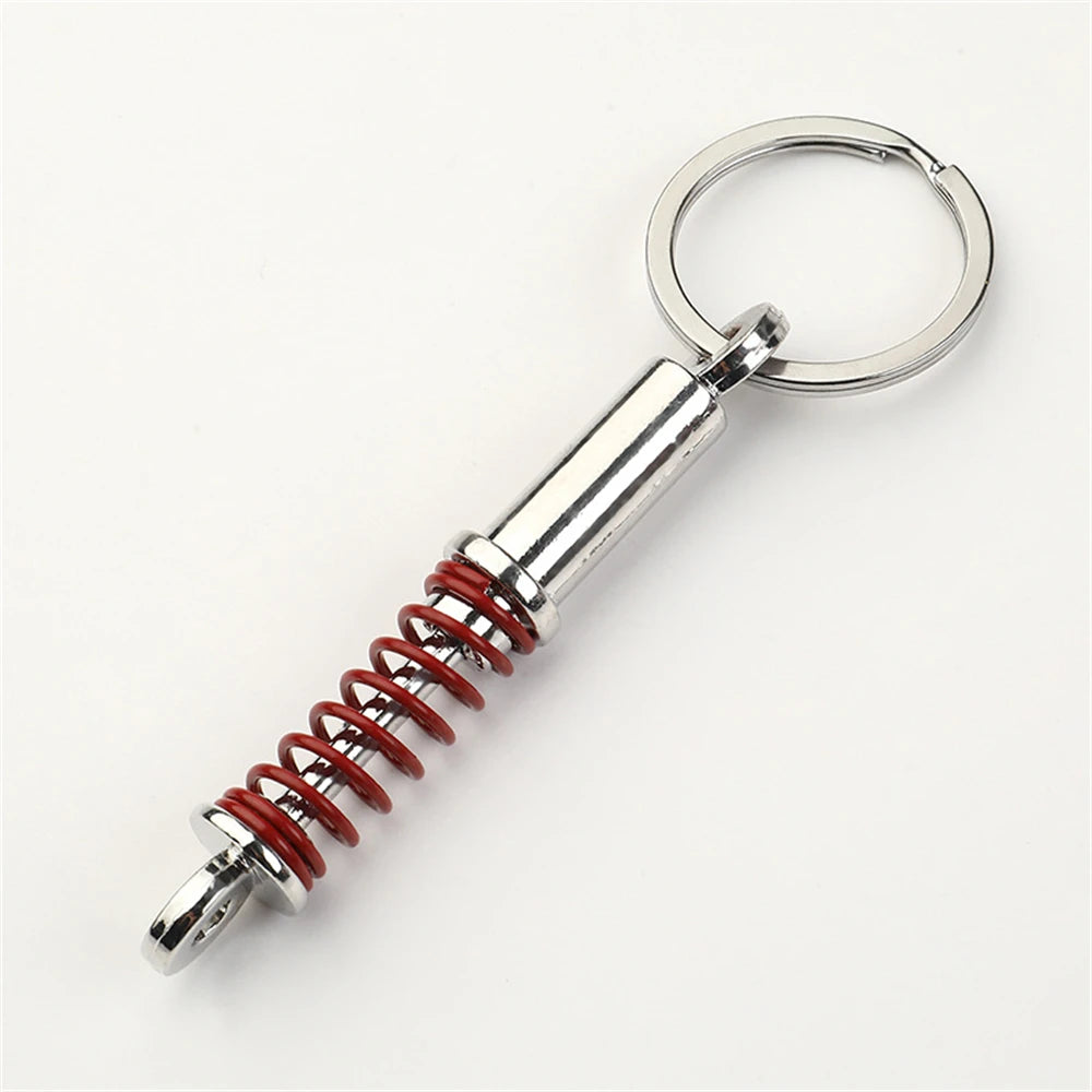Creative Speed Gearbox Keychain Gear Head Pendant Keyring for Car Key Turbo Hub Brake Disc Charms Shock Absorber Keys Holder