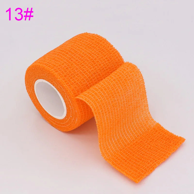 18 Colors Colorful Athletic Wrap Tape Self Adhesive Elastic Bandage Bands Sports Protector For Knee Finger Ankle Palm Pet