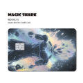 Magic Shark Anime Goku Vegeta Trunks Laser Holographic Shinny Skin Cover Sticker Film for Debit Credit Card