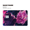 Magic Shark Anime Goku Vegeta Trunks Laser Holographic Shinny Skin Cover Sticker Film for Debit Credit Card