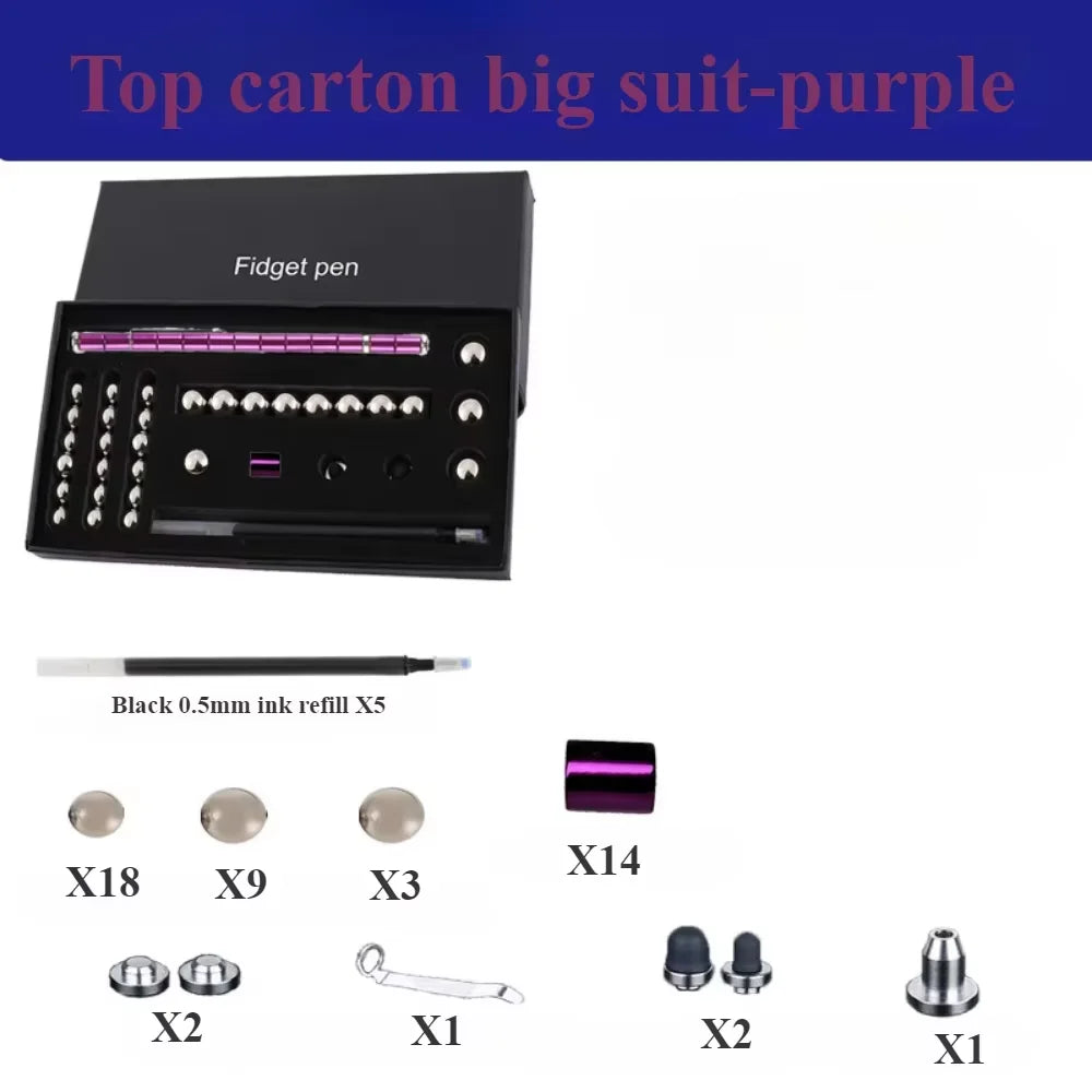 Decompression magnetic pen, fidgeting magnetic pen, multifunctional novel pen for relieving fidgety pressure, a gift for friends