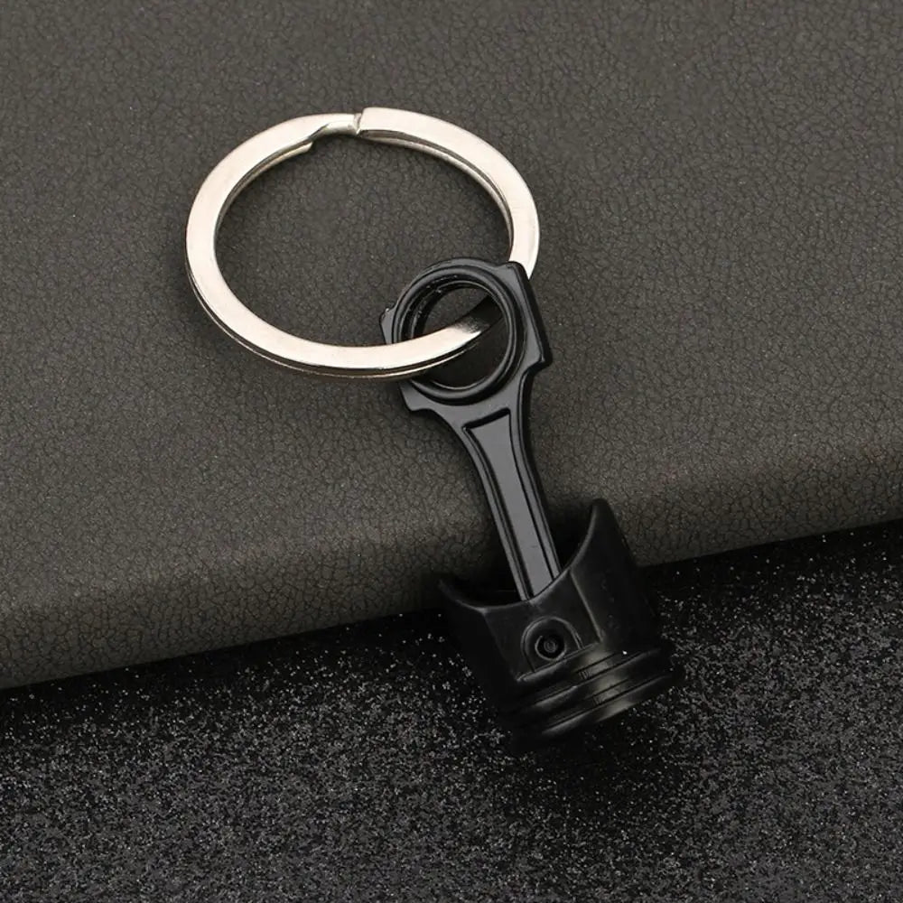 Creative Alloy Car Engine Piston Keychain INS Car Accessories Piston Model Keyring Mini Keyring Auto Parts
