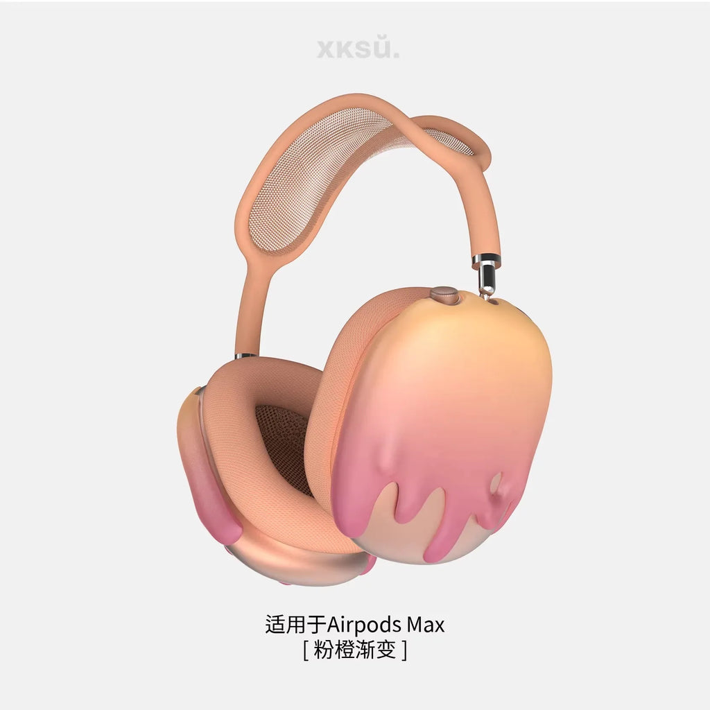 Gradient Case for Airpods Max Case Cover Transparent Creative Headphone Decoration for Airpods Max2 Headphone Case Accessory Y2k