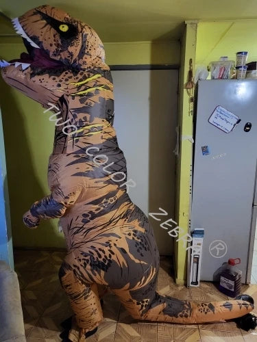 Dinosaur Inflatable Costume Fancy Mascot Anime Halloween Party Cosplay Costumes for Adult Kids Interesting Dino Cartoon Suit