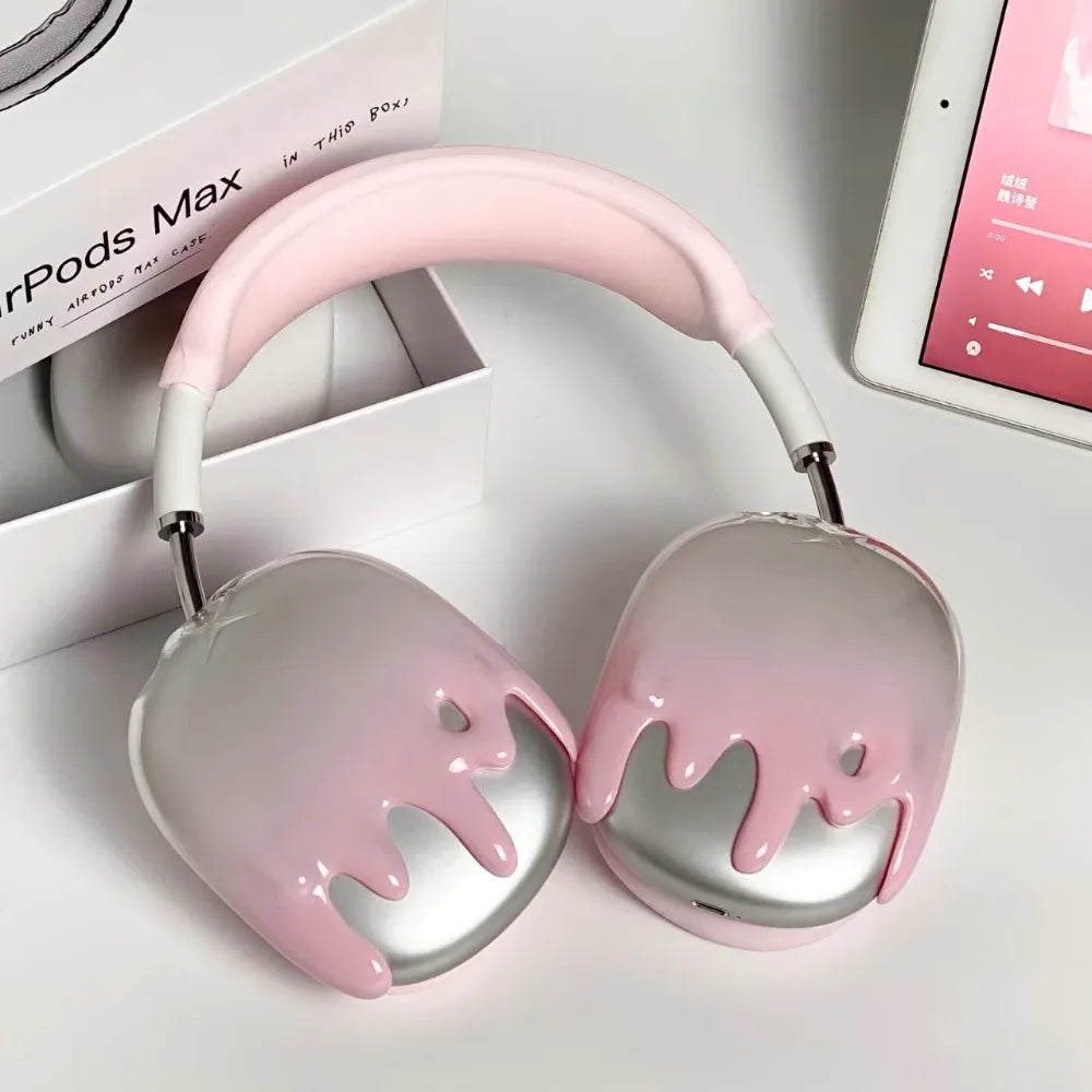Gradient Case for Airpods Max Case Cover Transparent Creative Headphone Decoration for Airpods Max2 Headphone Case Accessory Y2k