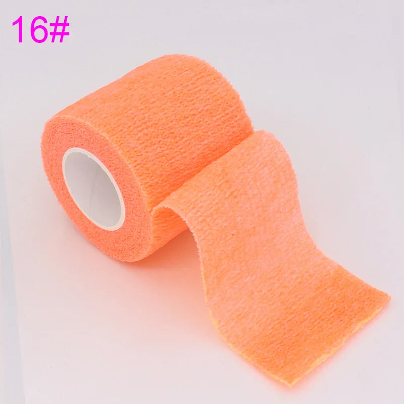 18 Colors Colorful Athletic Wrap Tape Self Adhesive Elastic Bandage Bands Sports Protector For Knee Finger Ankle Palm Pet