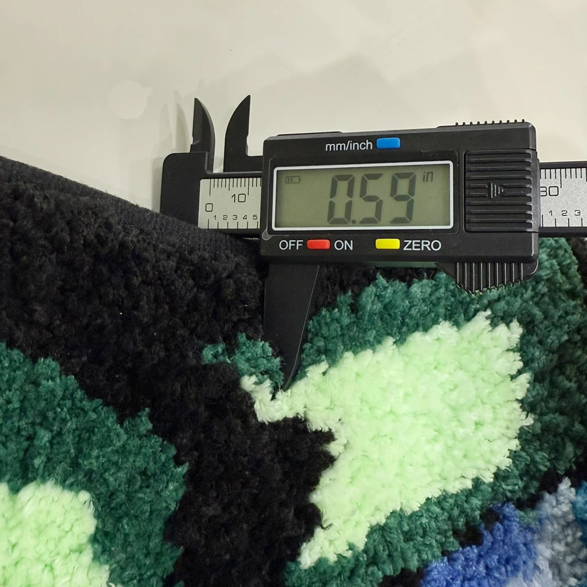 Blue Money Bag Tufted Rug Gift Home Decor