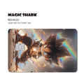 Magic Shark Anime Goku Vegeta Trunks Laser Holographic Shinny Skin Cover Sticker Film for Debit Credit Card