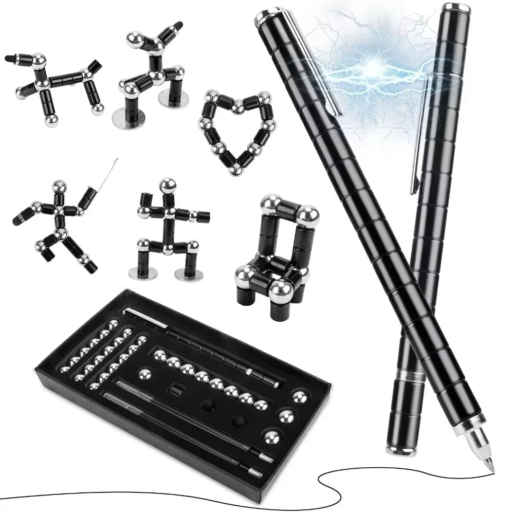 Decompression magnetic pen, fidgeting magnetic pen, multifunctional novel pen for relieving fidgety pressure, a gift for friends