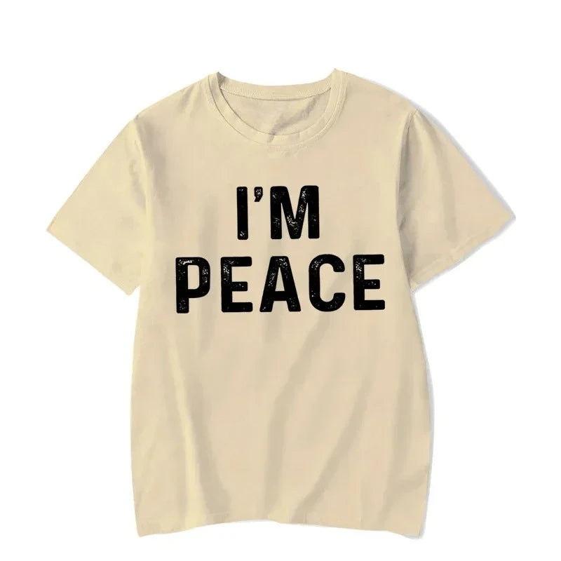 I Come in Peace I'm Peace Funny Matching Couples I Come in Peace Couple Matching Women TShirt Lovers Men Tshirts Tee Y2k Clothes
