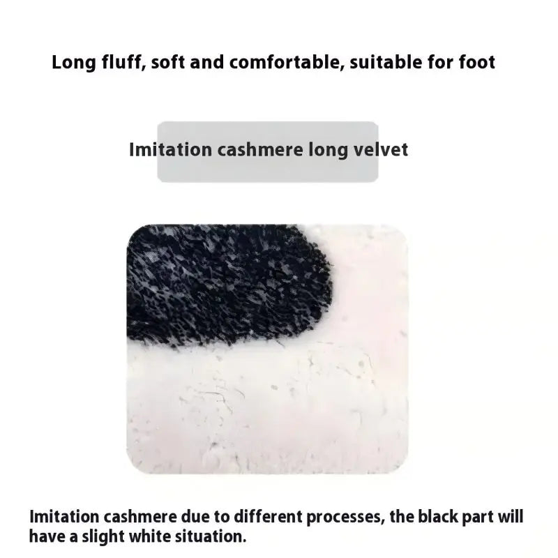 "WASTED" Carpet Soft, Warm and Non-Slip Bedside Rug for Bedroom Bathroom Mat Home Furnishings