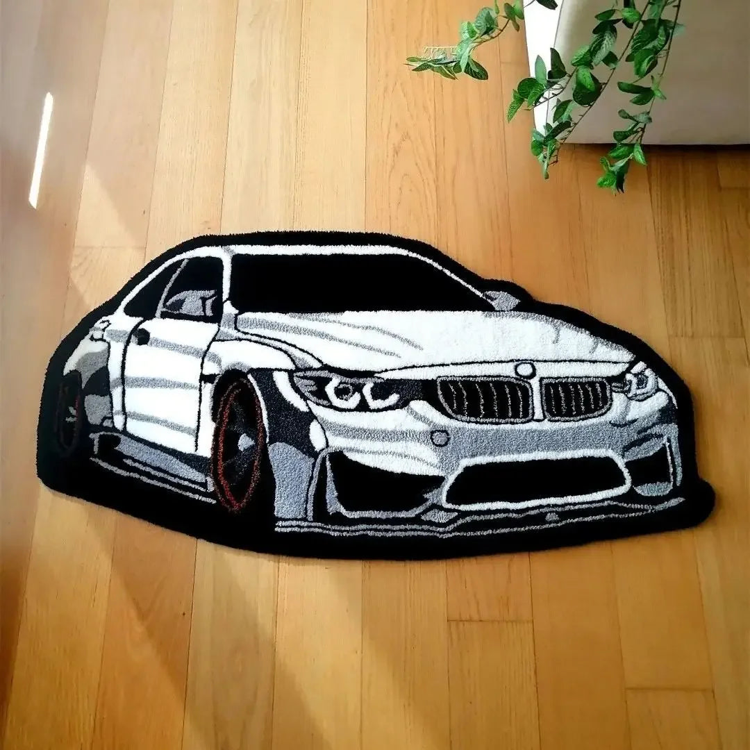 Cool White Car Rug
