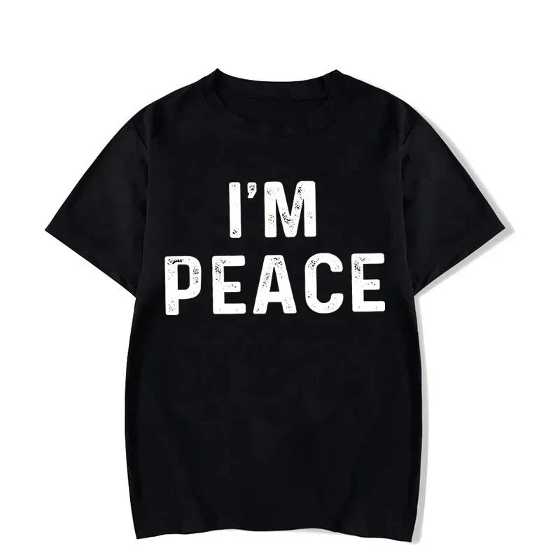 I Come in Peace I'm Peace Funny Matching Couples I Come in Peace Couple Matching Women TShirt Lovers Men Tshirts Tee Y2k Clothes