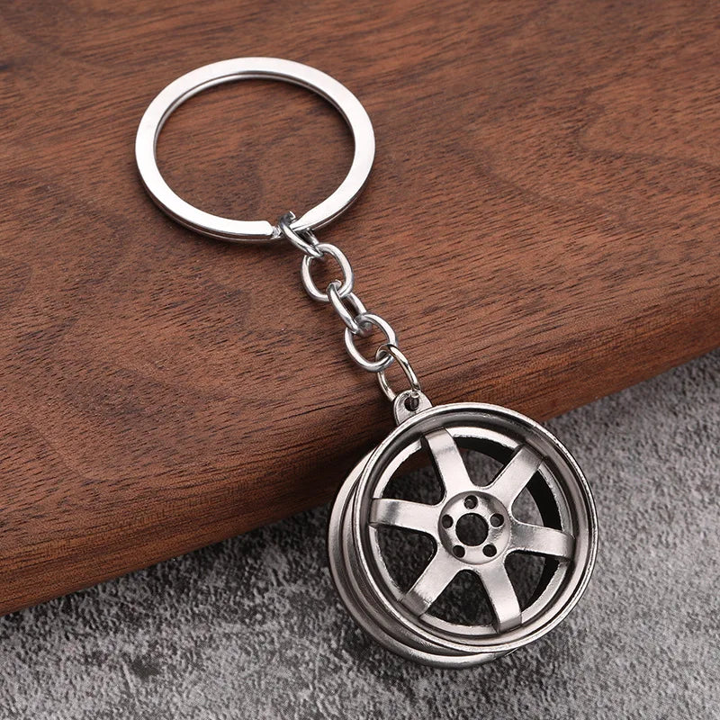 Tuning Keychain Car Modification Cylinder Head Engine Gasket Model Keychain Key Ring DIY Key Chain For F1 Racing Fans Gifts 1Pcs