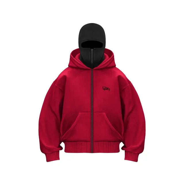 2025 New Hoodie Mens Loose Hooded Zipper Jacket Gothic Star Fashion Punk Y2k Hip Hop Harajuku Clothing Men Sweatshirts Oversized