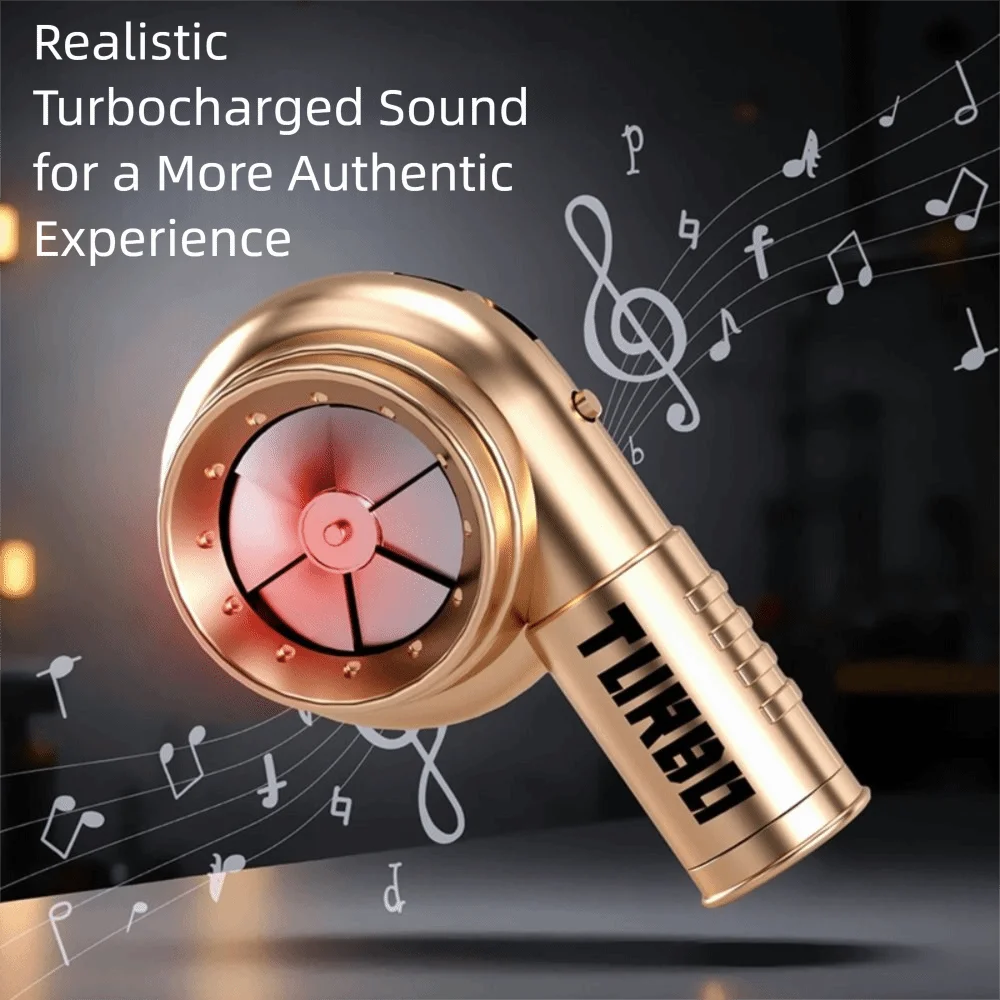 With Sound Turbo Key Chain Light Torch Car Keyring Turbocharging Pendant Plastic Spinning Simulation Turbo Christma Gifts