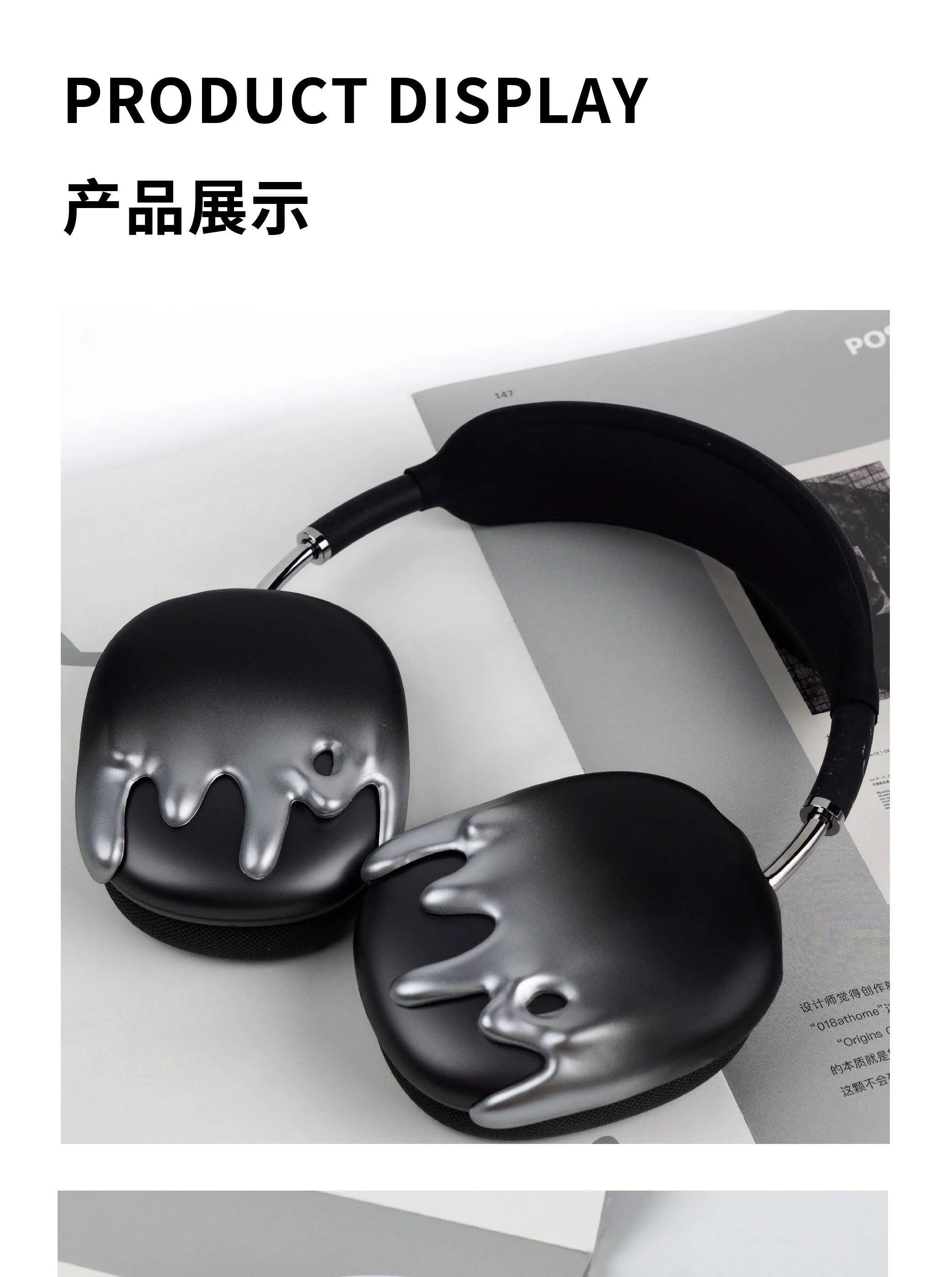 Gradient Case for Airpods Max Case Cover Transparent Creative Headphone Decoration for Airpods Max2 Headphone Case Accessory Y2k
