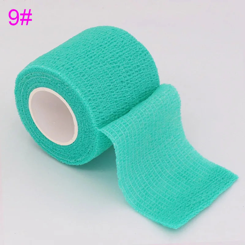 18 Colors Colorful Athletic Wrap Tape Self Adhesive Elastic Bandage Bands Sports Protector For Knee Finger Ankle Palm Pet
