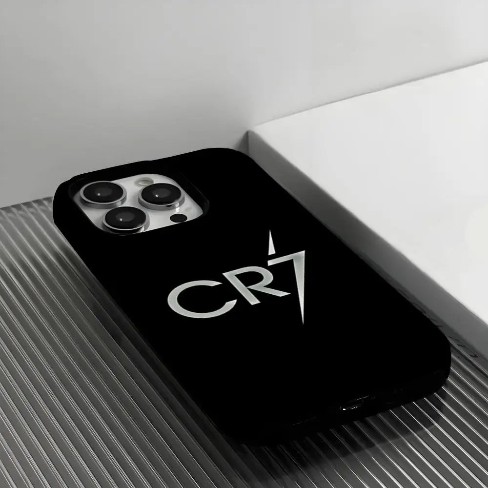 CR7 Cristiano Ronaldo   Phone Case Film for iPhone 16 15 14 13 12 11 Pro Max Plus Luxury Magnetic Double-layer Cover