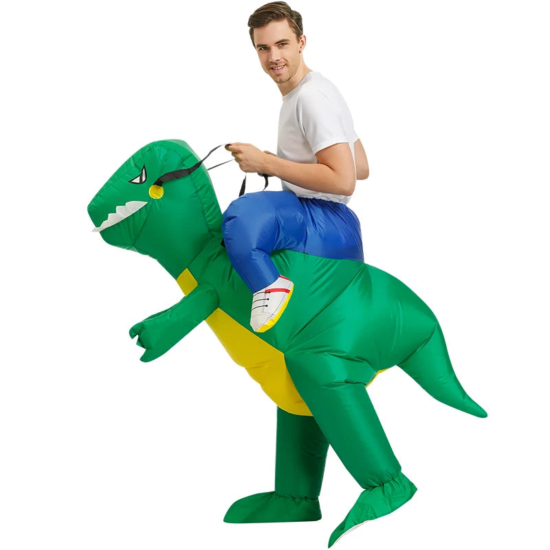 Purim Anime Fancy Mascot Dinosaur Inflatable Costume Christmas Halloween Cosplay Costumes Dress T-rex Suit for Adult Man Woman