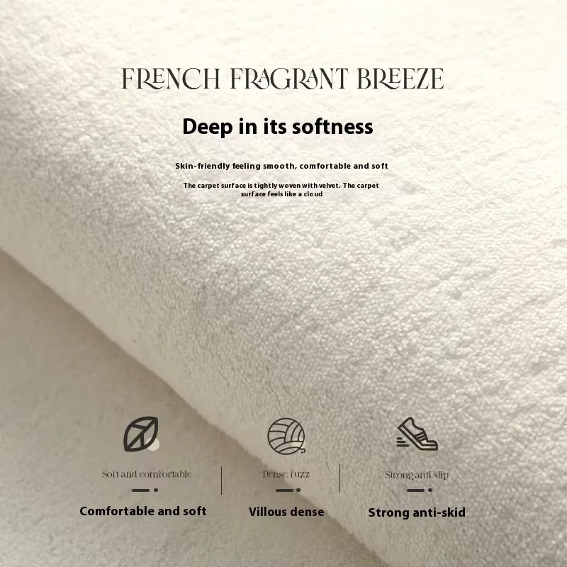 "WASTED" Carpet Soft, Warm and Non-Slip Bedside Rug for Bedroom Bathroom Mat Home Furnishings