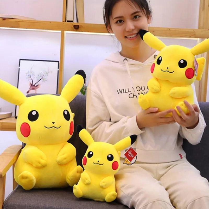Pokemon Pikachu Plush Toy Cartoon & Cute Anime Children's Toy Stuffed Doll Valentine's Day Gift Home Decoration