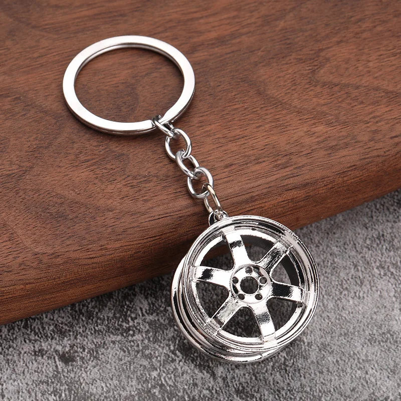 Tuning Keychain Car Modification Cylinder Head Engine Gasket Model Keychain Key Ring DIY Key Chain For F1 Racing Fans Gifts 1Pcs