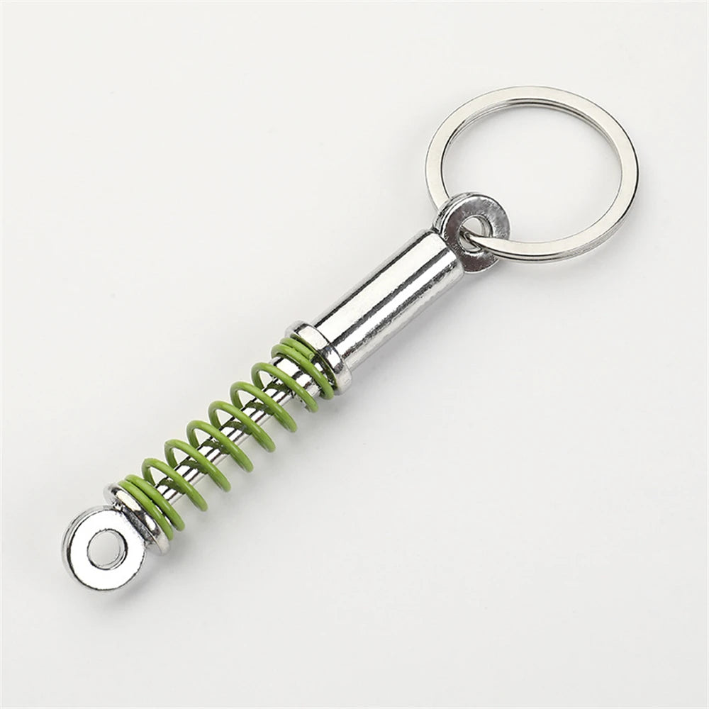 Creative Speed Gearbox Keychain Gear Head Pendant Keyring for Car Key Turbo Hub Brake Disc Charms Shock Absorber Keys Holder